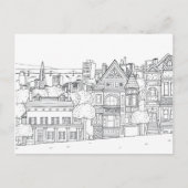 市通り着色はがきギフト ポストカード (正面)