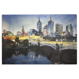 市避難水の色オン紙 メタルプリント