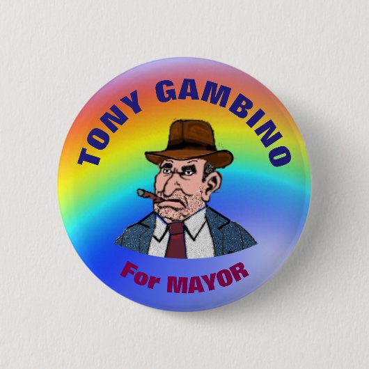 市長のためのトニーGambino 缶バッジ (正面)