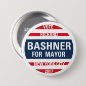 市長のためのリチャードBashner 缶バッジ (正面&裏面)