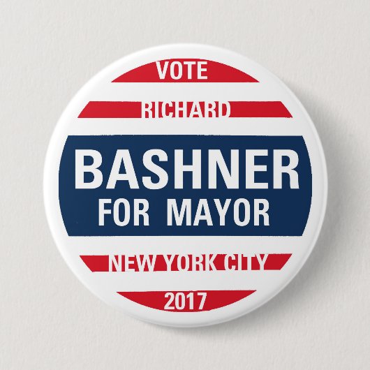 市長のためのリチャードBashner 缶バッジ (正面)