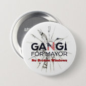 市長のためのロバートGangi 缶バッジ (正面&裏面)