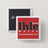 市長のためのButton Ihle 缶バッジ (正面&裏面)