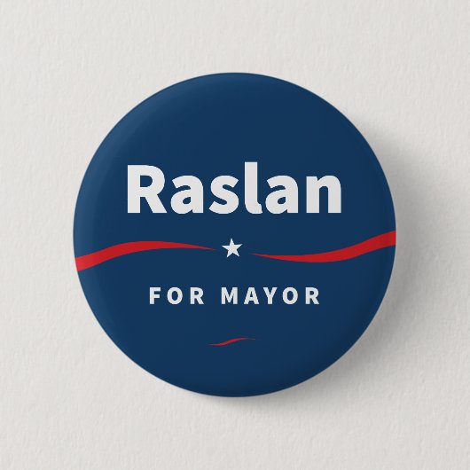 市長のためのButton Raslan 缶バッジ (正面)