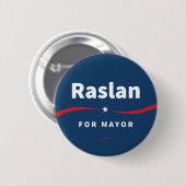 市長のためのButton Raslan 缶バッジ (正面&裏面)
