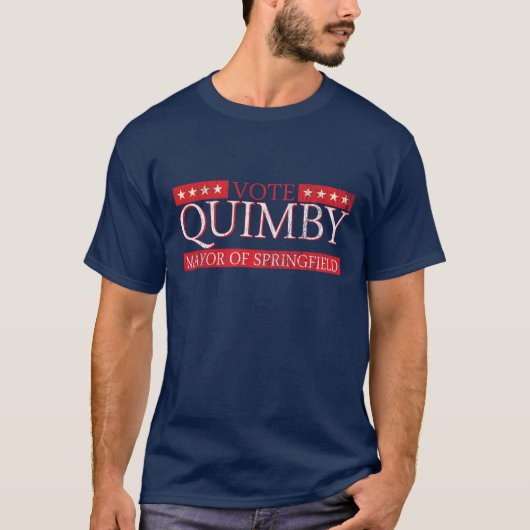 市長のためのQuimby投票 Tシャツ (正面)