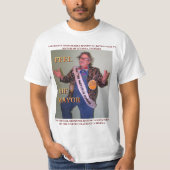 市長を感じて下さい Tシャツ (正面)