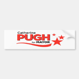 市長バンパーステッカーのためのPugh バンパーステッカー