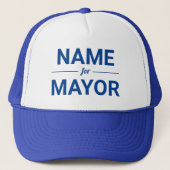 市長パーソナライズされた文字選カスタム択の氏名 キャップ (正面)