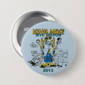 市長マイクBloomberg NYC王 缶バッジ (正面&裏面)