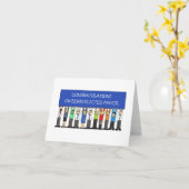 市長就任おめでとう選す。 カード (黄色い花)