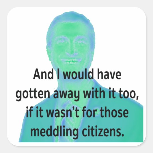 市長話 スクエアシール (正面)