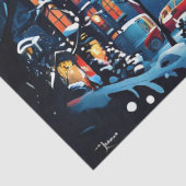 市魅力的のクリスマスシーンデカップクラフトパペ 薄葉紙 (詳細)