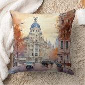 市鮮やかの通り水の色 – 秋 クッション (ブランケット)