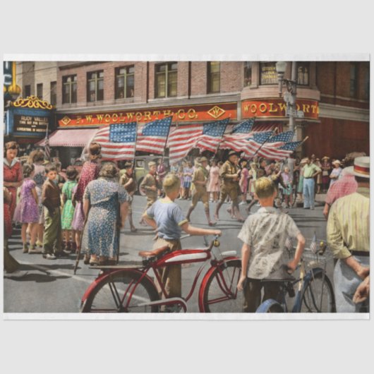 市-ウォータータウンWI -スモールタウンパレード1941 薄葉紙 (正面)