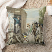 市: ショー、c.1821 (色のlitho) クッション (ブランケット)