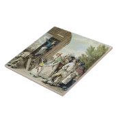 市: ショー、c.1821 (色のlitho) タイル (側面)