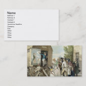 市: ショー、c.1821 (色のlitho) 名刺 (正面/裏面)