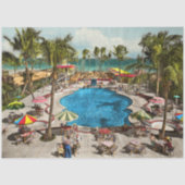 市-マイアミFL -座席プールサイド1941 薄葉紙 (正面)