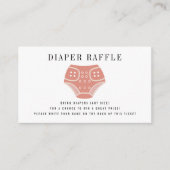 布おむつピンクベビーおむつラッフルエンクロージャカー エンクロージャーカード (正面)