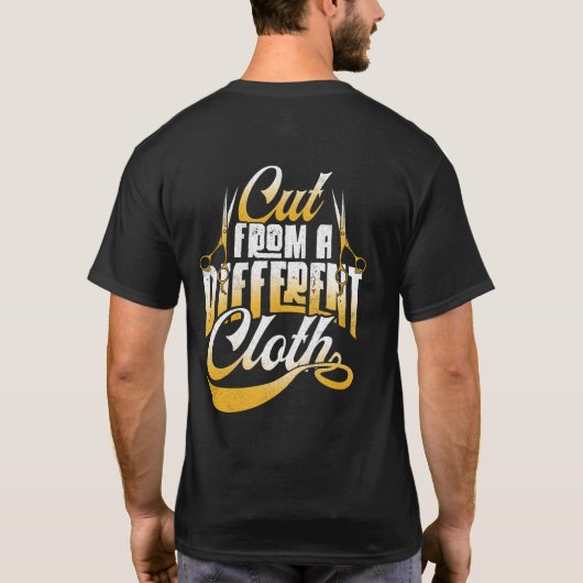 布から切り取違うるヒップホップスタイル通り Tシャツ (裏面)