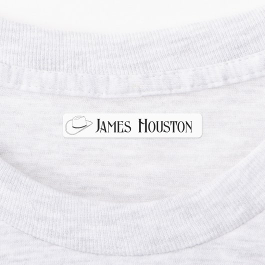 布のクラフターまたはアーティストのためのカウボーイハット ラベル (貼付)