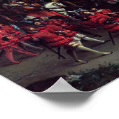 布の場での金ゴールド ポスター (角)