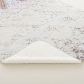 布の背景とテクスチャをレース シェルパブランケット (3/4)