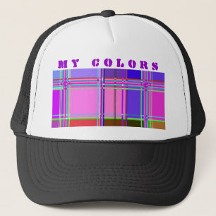 布の色の正方形 キャップ