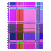布の色の正方形 ノートブック (正面)
