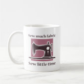 布を縫う コーヒーマグカップ (左)