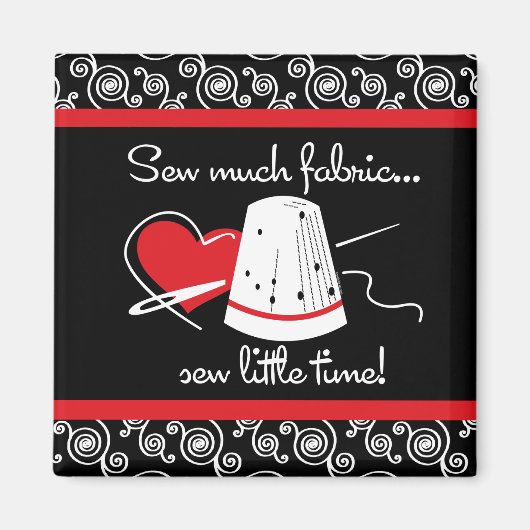 布を縫う マグネット (正面)