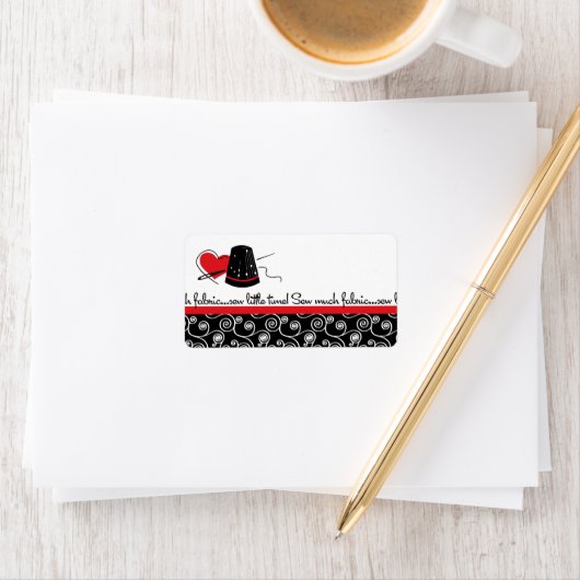 布を縫う ラベル (インサイチュ)