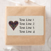 布アップリケハート ラベル (インサイチュ)