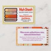 布スタック裁縫シームレスキルターキルティング 名刺 (正面/裏面)