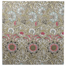 布ナプキン： WILLIAM MORRIS ：コーンコックルデザイン