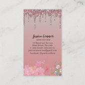 布ハンガードレスファッションショップグリッタードリップ 名刺 (裏面)