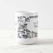 布マグで縫う コーヒーマグカップ (中央)