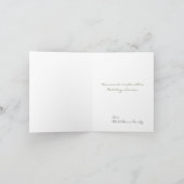 布告者のクリスマスキャロルの叙情詩的な木の緑を傾聴して下さい シーズンカード (内部)