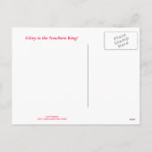 布告者の天使のクリスマスの郵便はがきを傾聴して下さい シーズンポストカード (裏面)