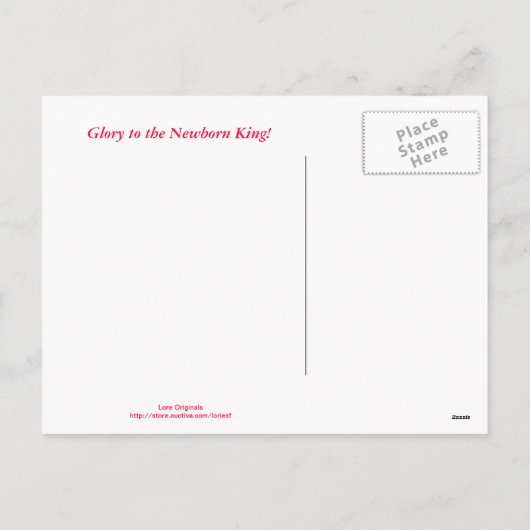 布告者の天使のクリスマスの郵便はがきを傾聴して下さい シーズンポストカード (裏面)