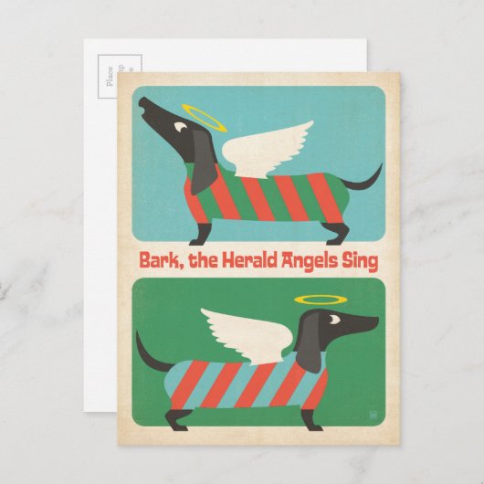 布告者の天使を吠えさせて下さい シーズンポストカード (正面/裏面)