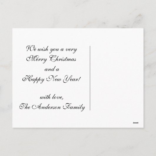 布告者の天使|のキリスト教のクリスマスカードを傾聴して下さい シーズンポストカード (裏面)