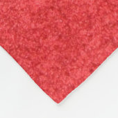 布地の赤い織物材料 フリースブランケット (角)