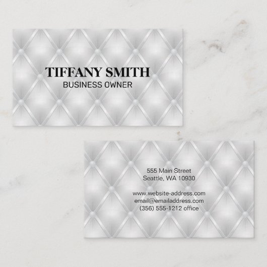 布張りホワイトパディング材 名刺 (正面/裏面)