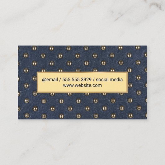 布張り革 名刺 (裏面)