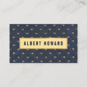 布張り革 名刺 (正面)