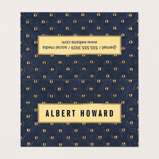 布張り革 名刺 (外部フラット)