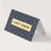 布張り革 名刺 (正面)