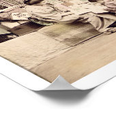 布日本の屋c.1890（手彩色の写真） ポスター (角)